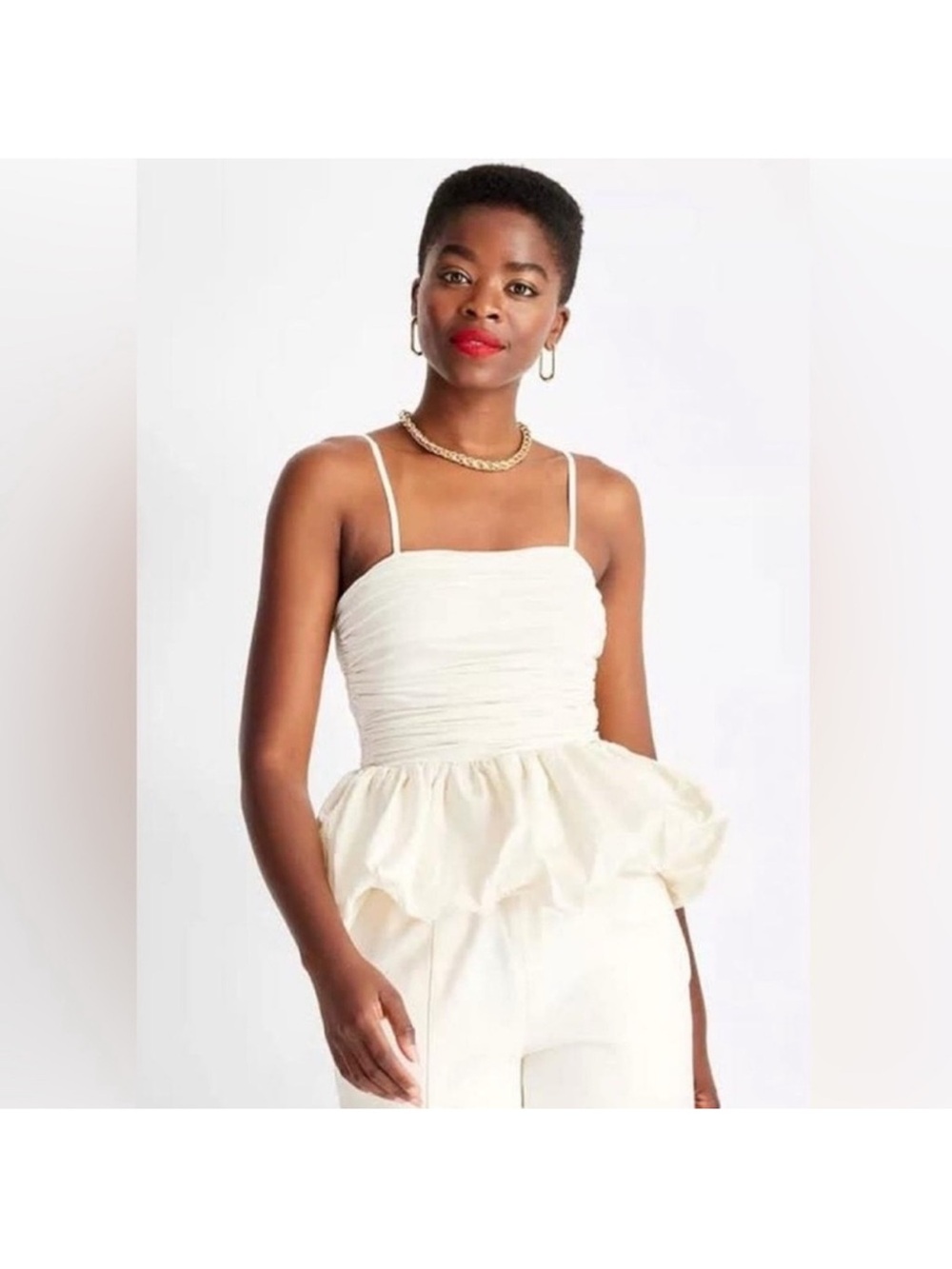 Target- future collective cream bubble top